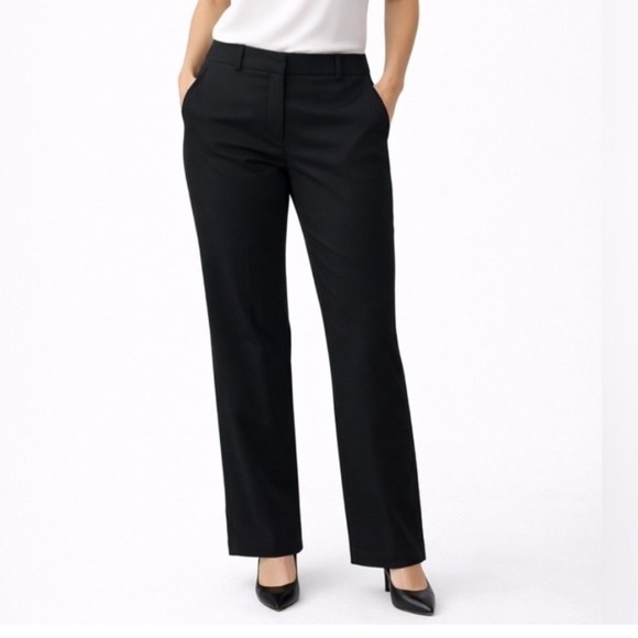 Talbots Pants - Talbots Signature Black Career Trousers Size 14 Straight Leg Work Pants